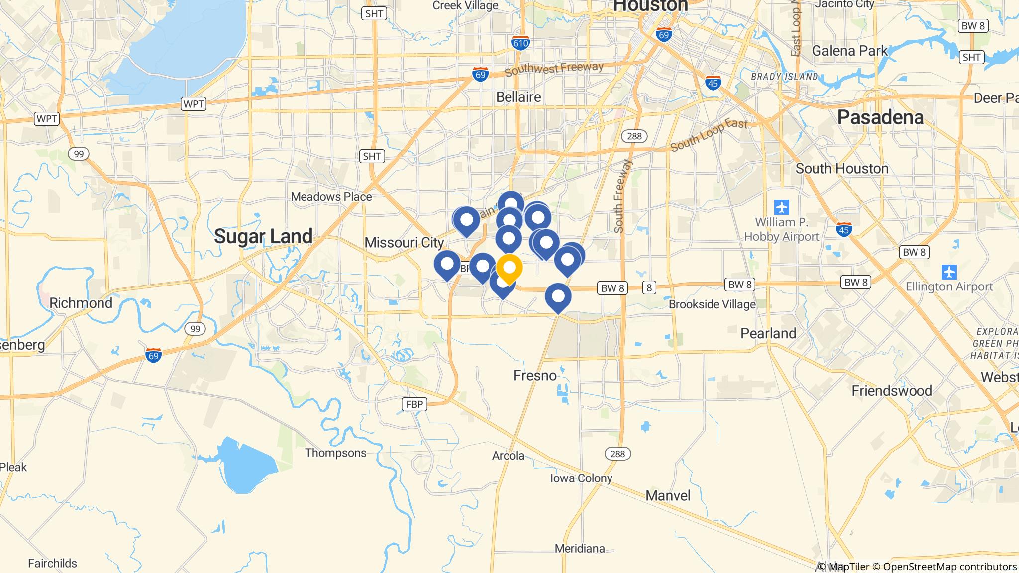Street map of the ATM area