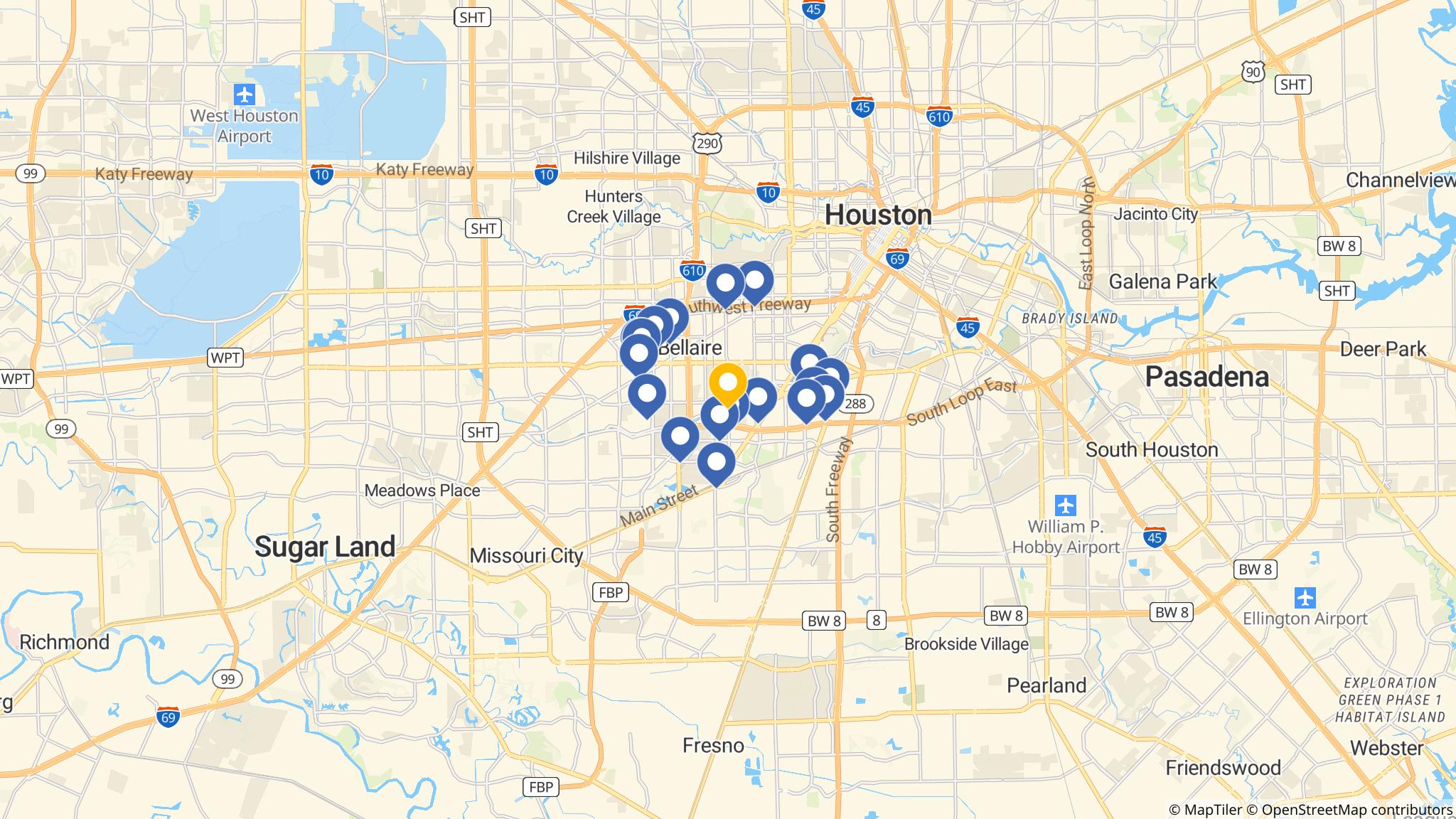 Street map of the ATM area