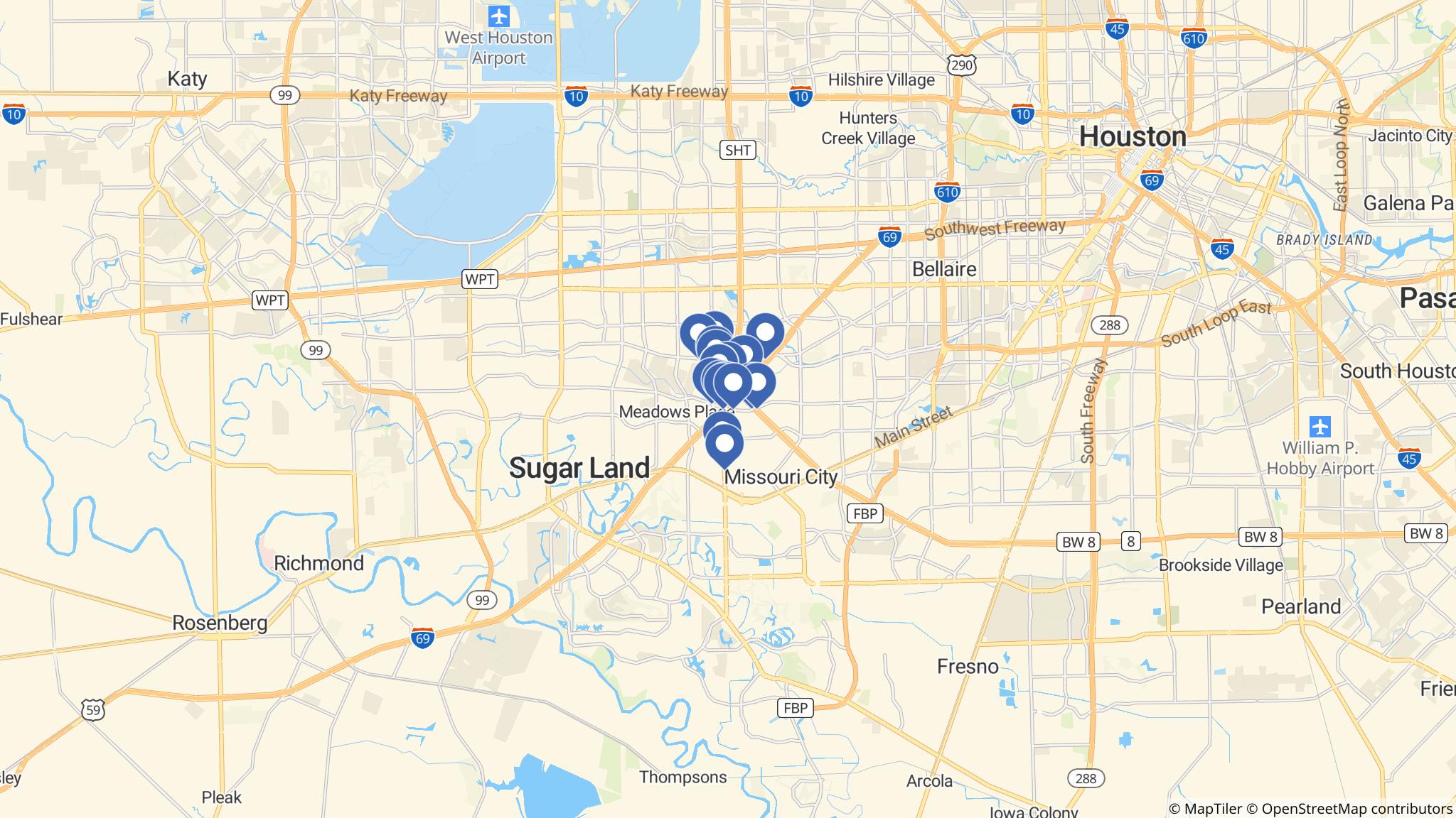 Street map of the ATM area
