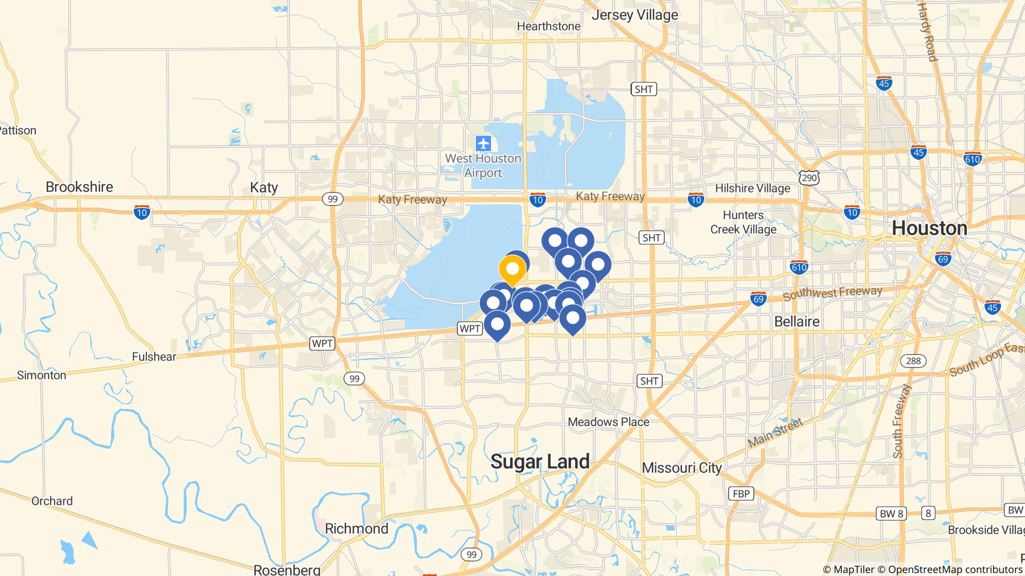 Street map of the ATM area