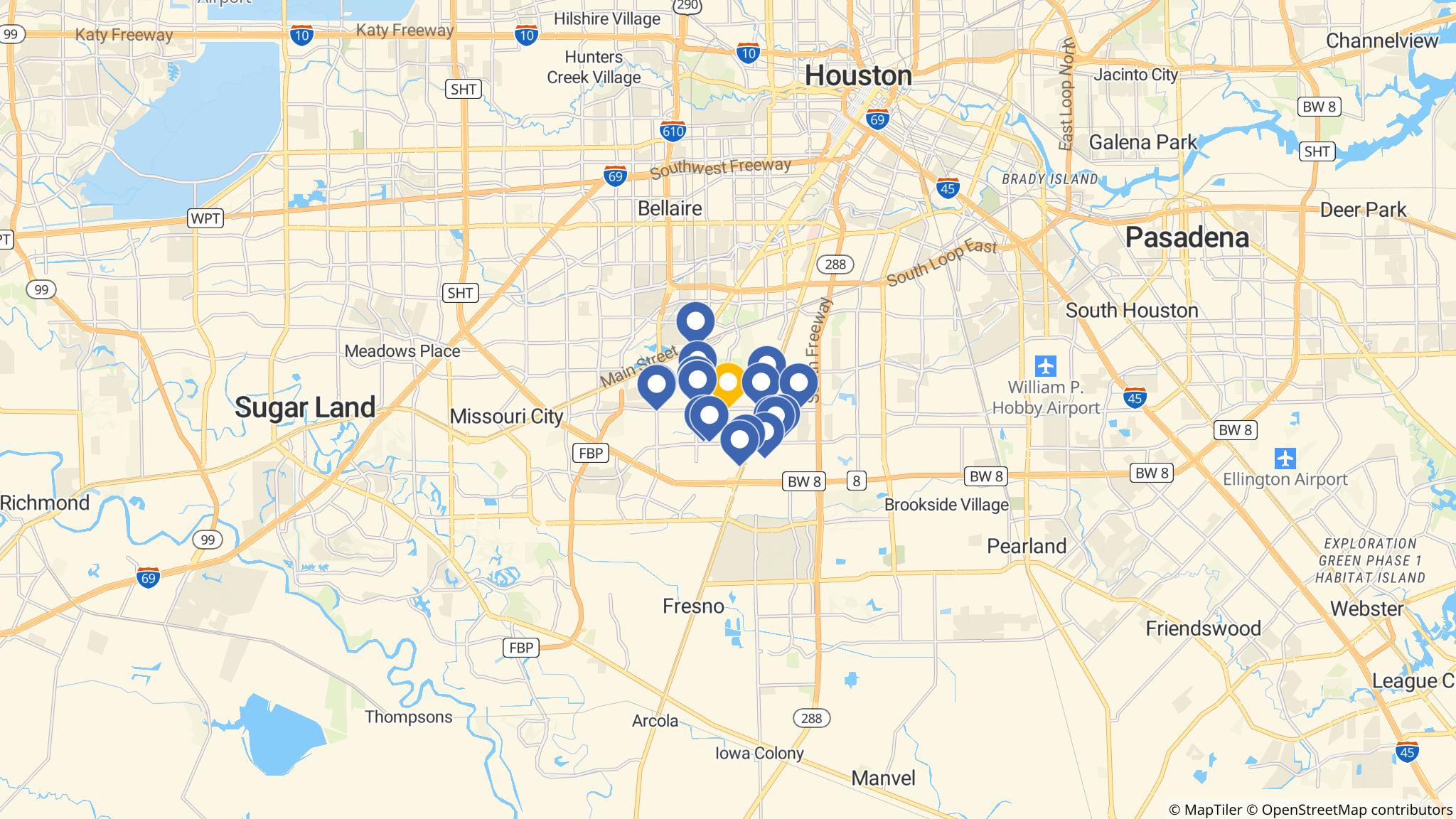 Street map of the ATM area