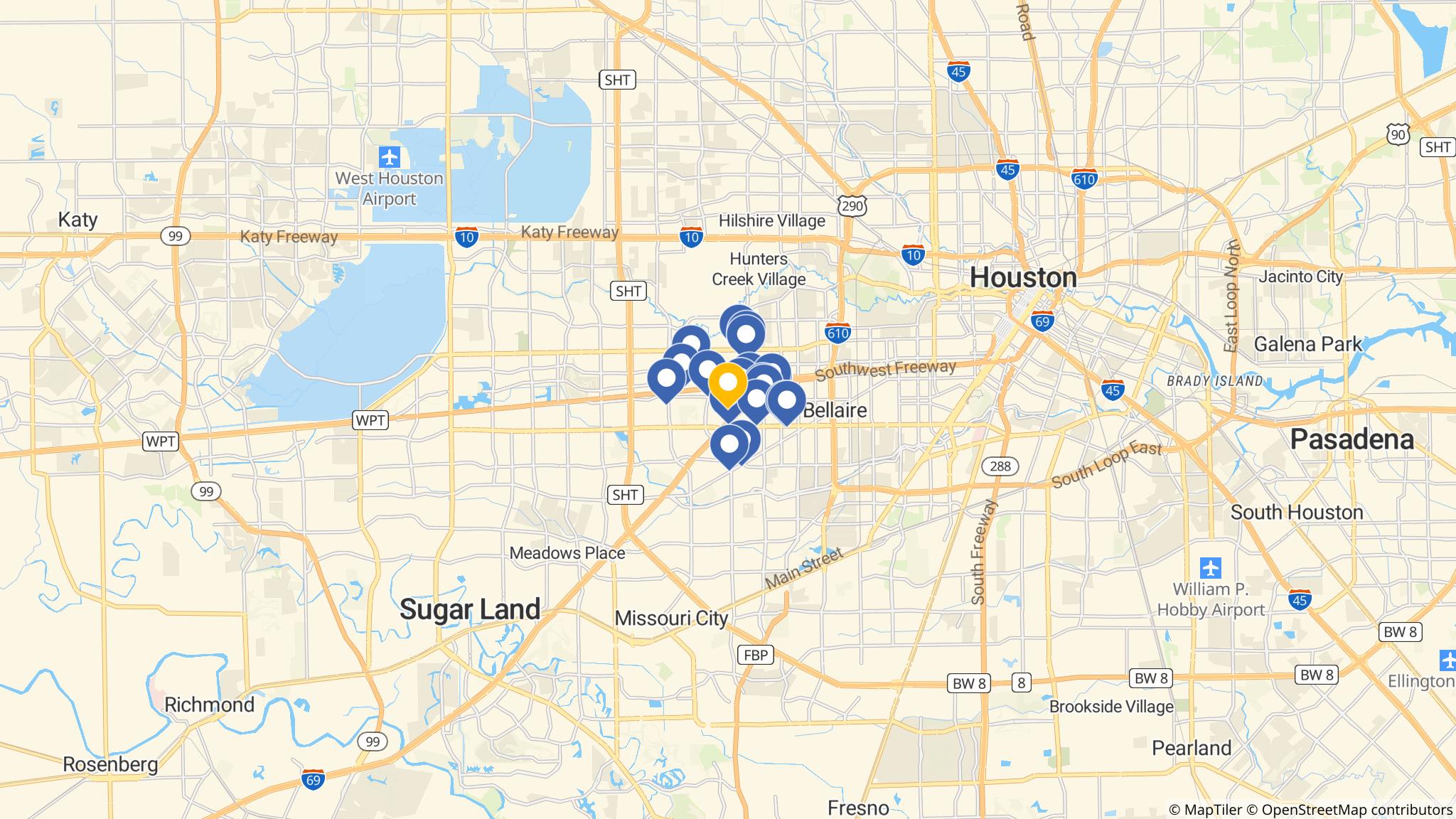 Street map of the ATM area