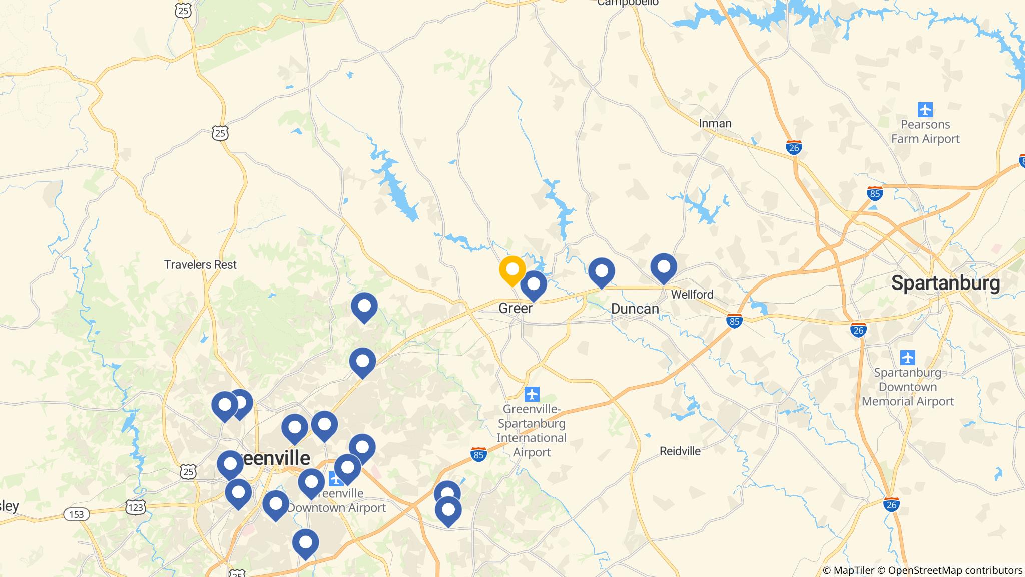 Street map of the ATM area