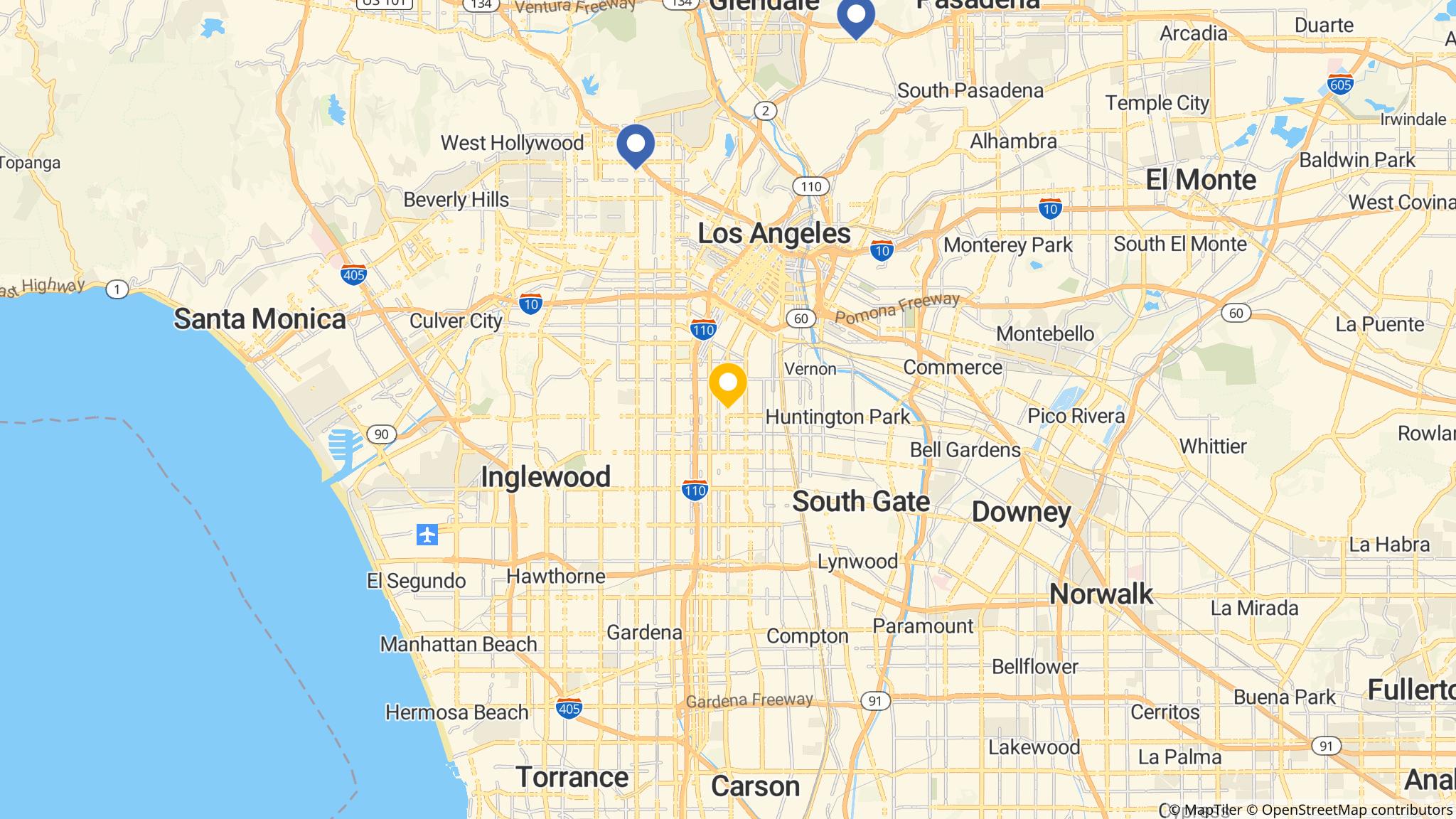 Street map of the ATM area