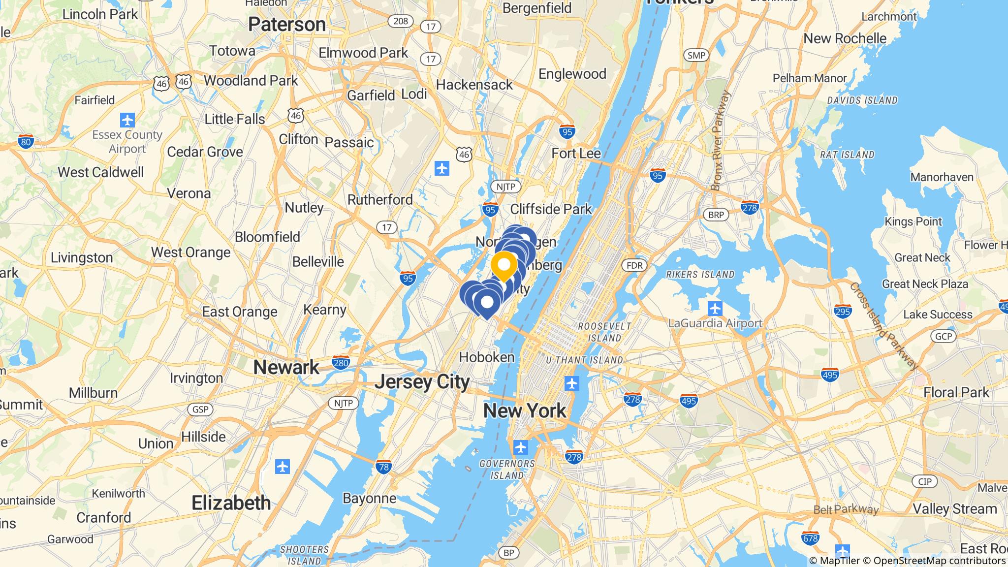 Street map of the ATM area