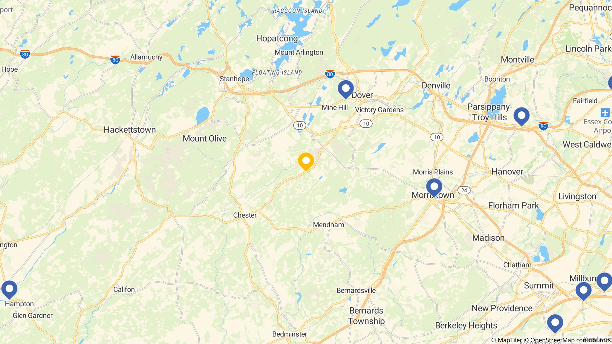 Street map of the ATM area