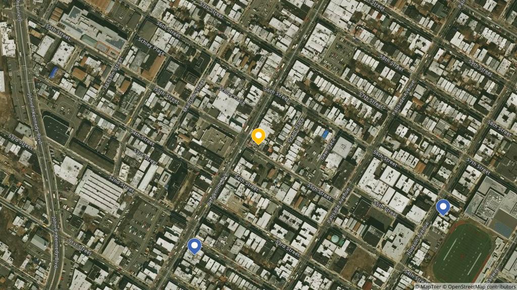 Satellite photo of the location