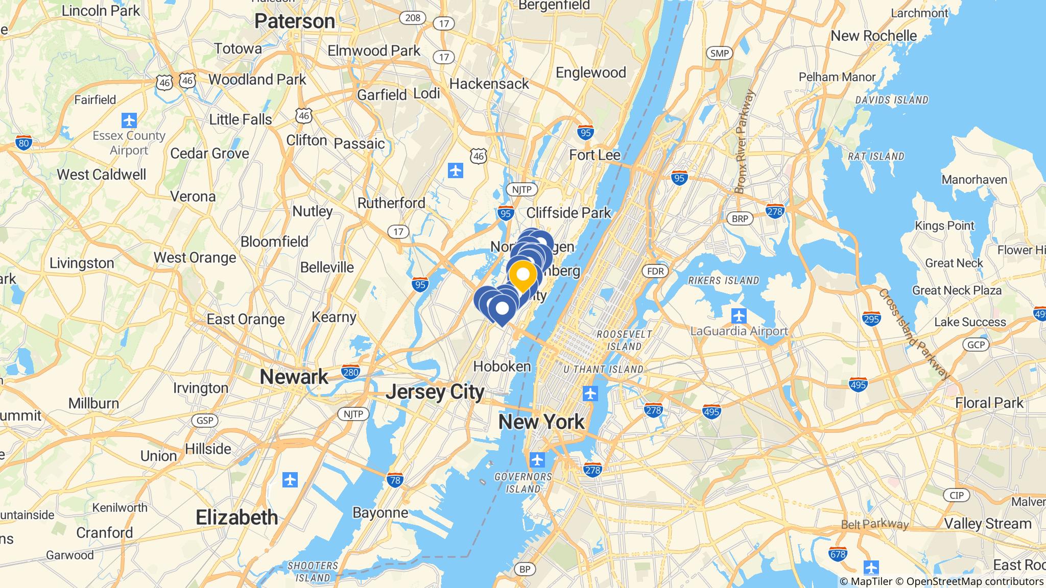 Street map of the ATM area