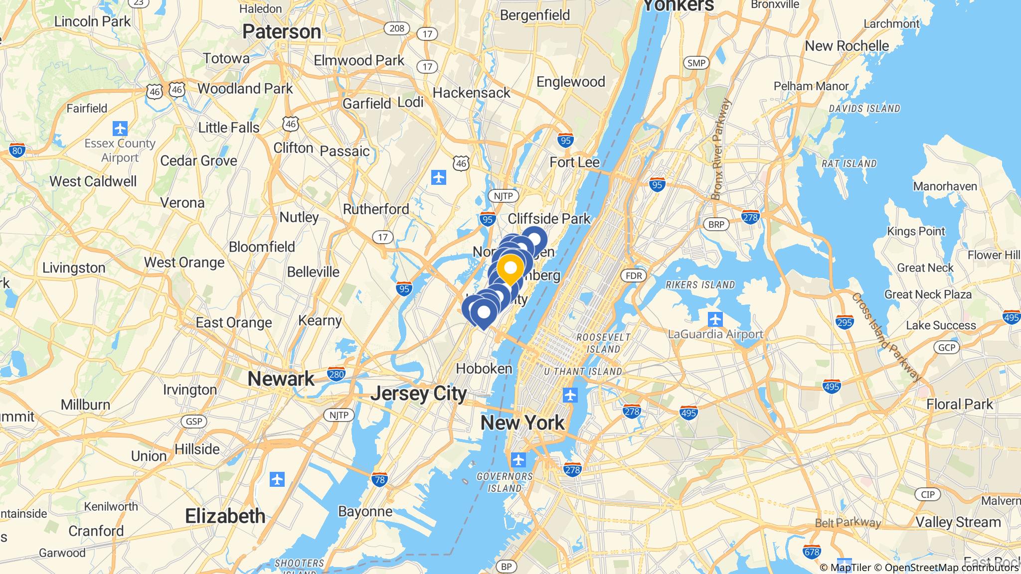 Street map of the ATM area