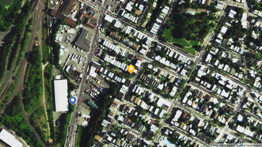 Satellite photo of the location