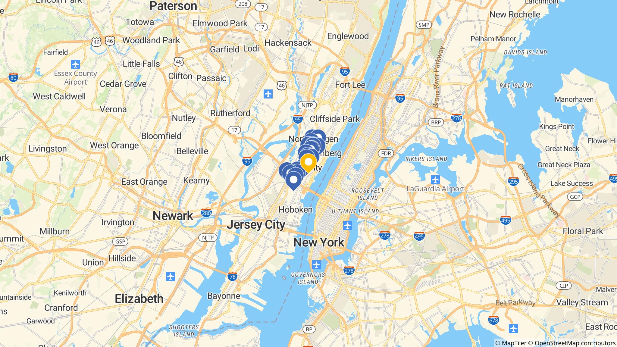 Street map of the ATM area