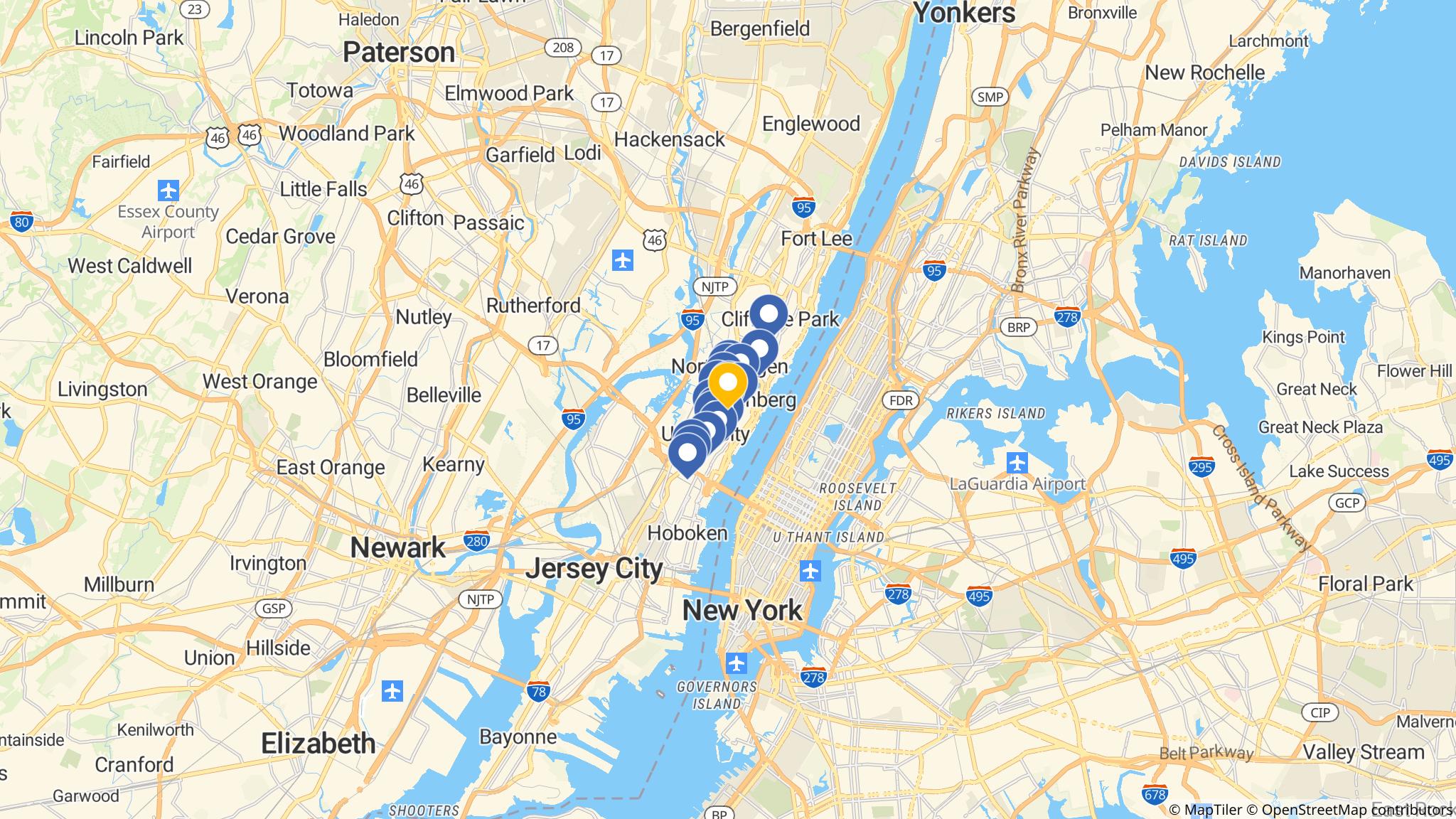 Street map of the ATM area
