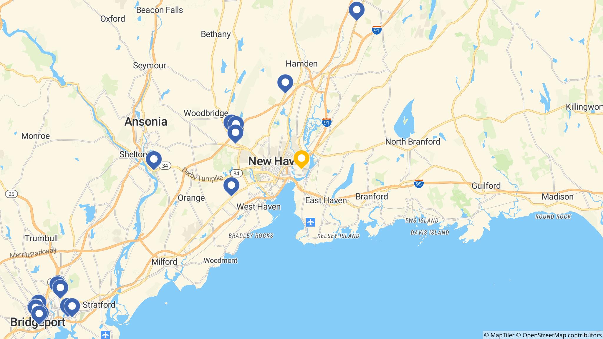 Street map of the ATM area