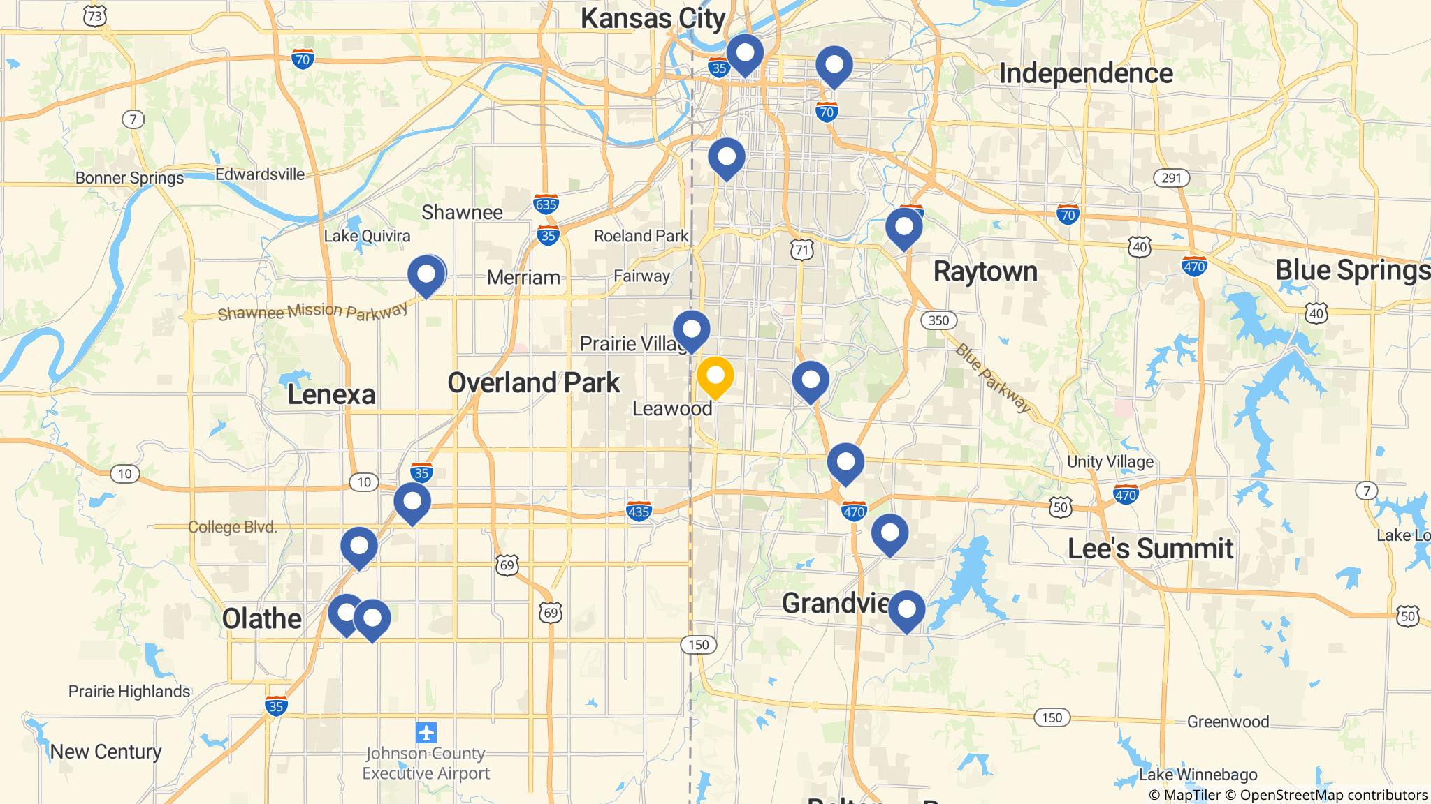 Street map of the ATM area