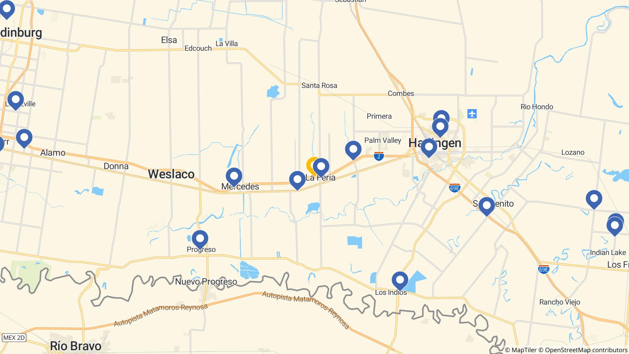 Street map of the ATM area