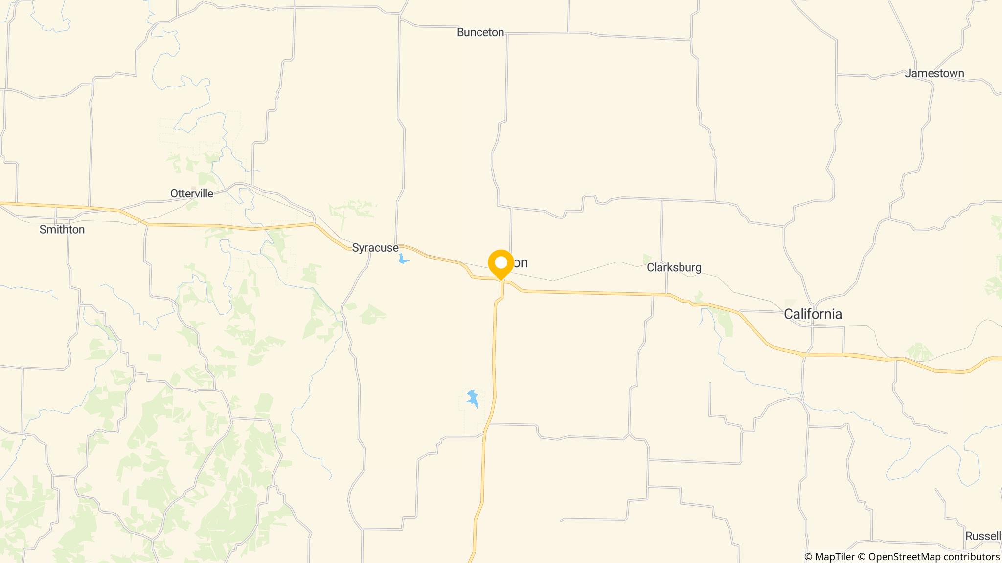 Street map of the ATM area