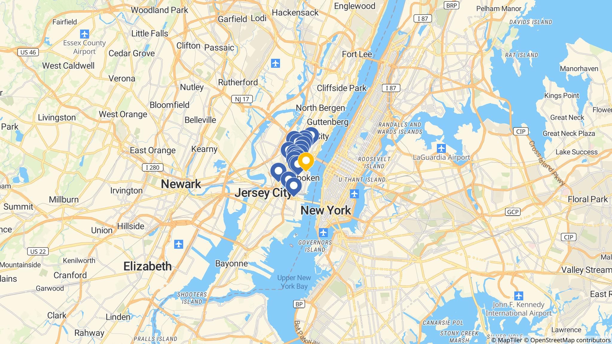 Street map of the ATM area