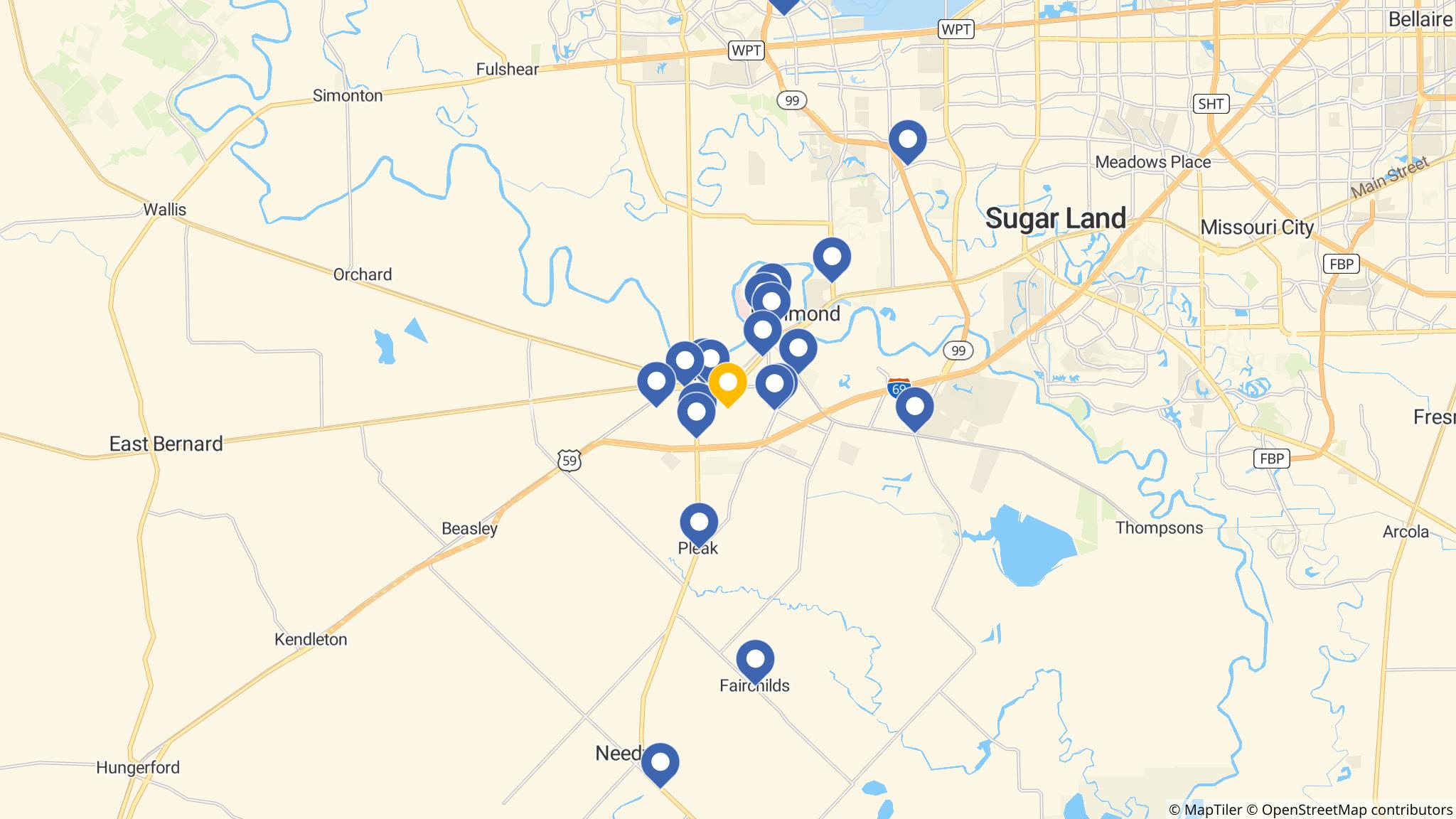 Street map of the ATM area