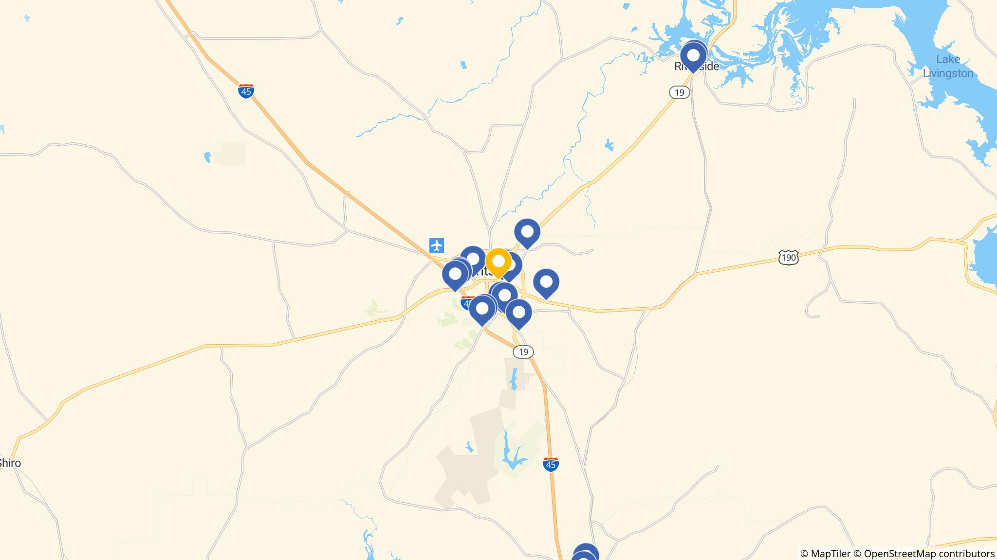 Street map of the ATM area