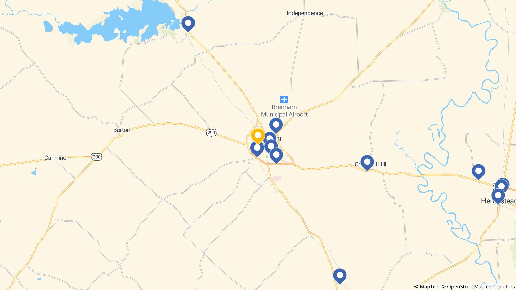 Street map of the ATM area