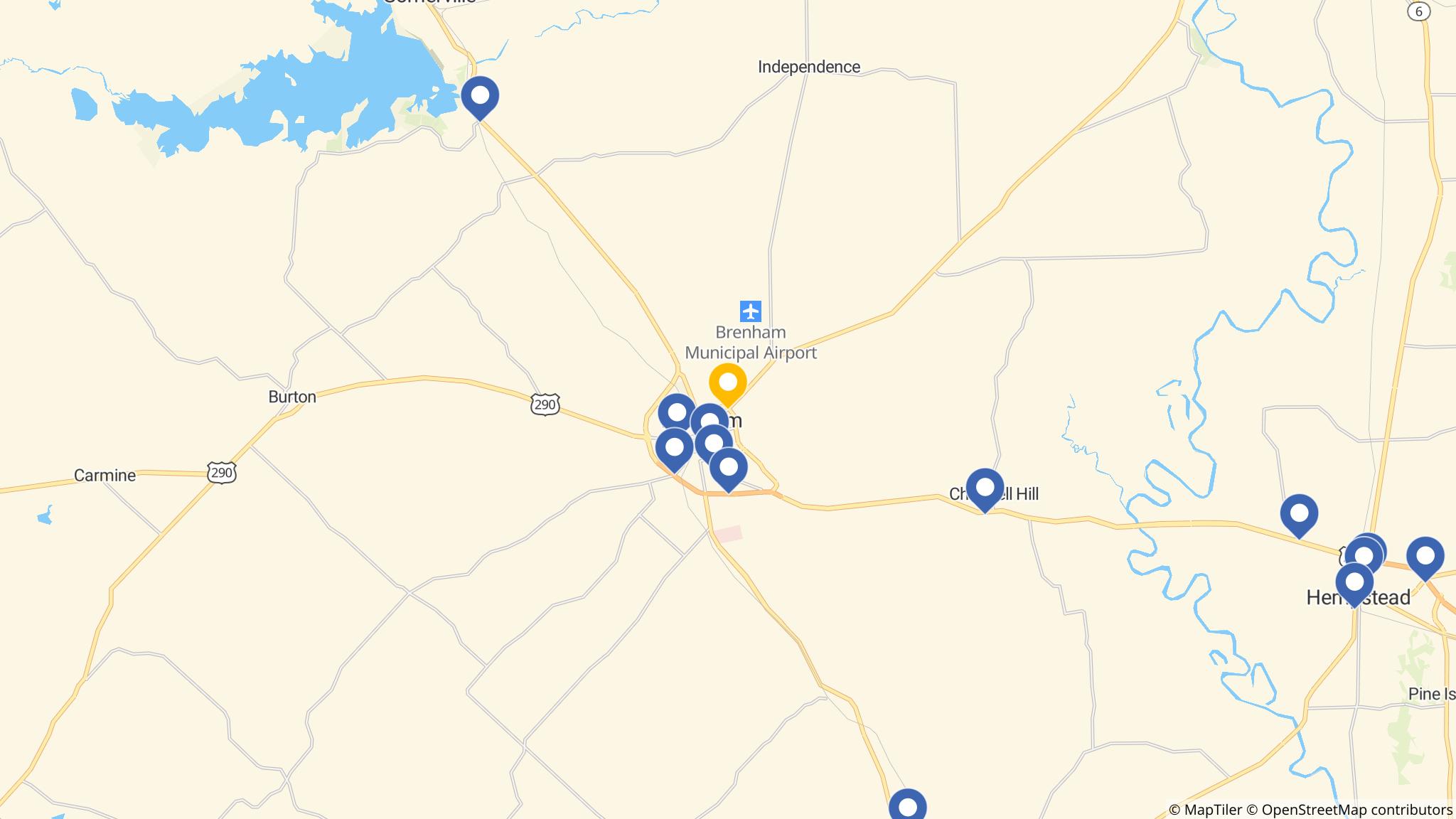 Street map of the ATM area