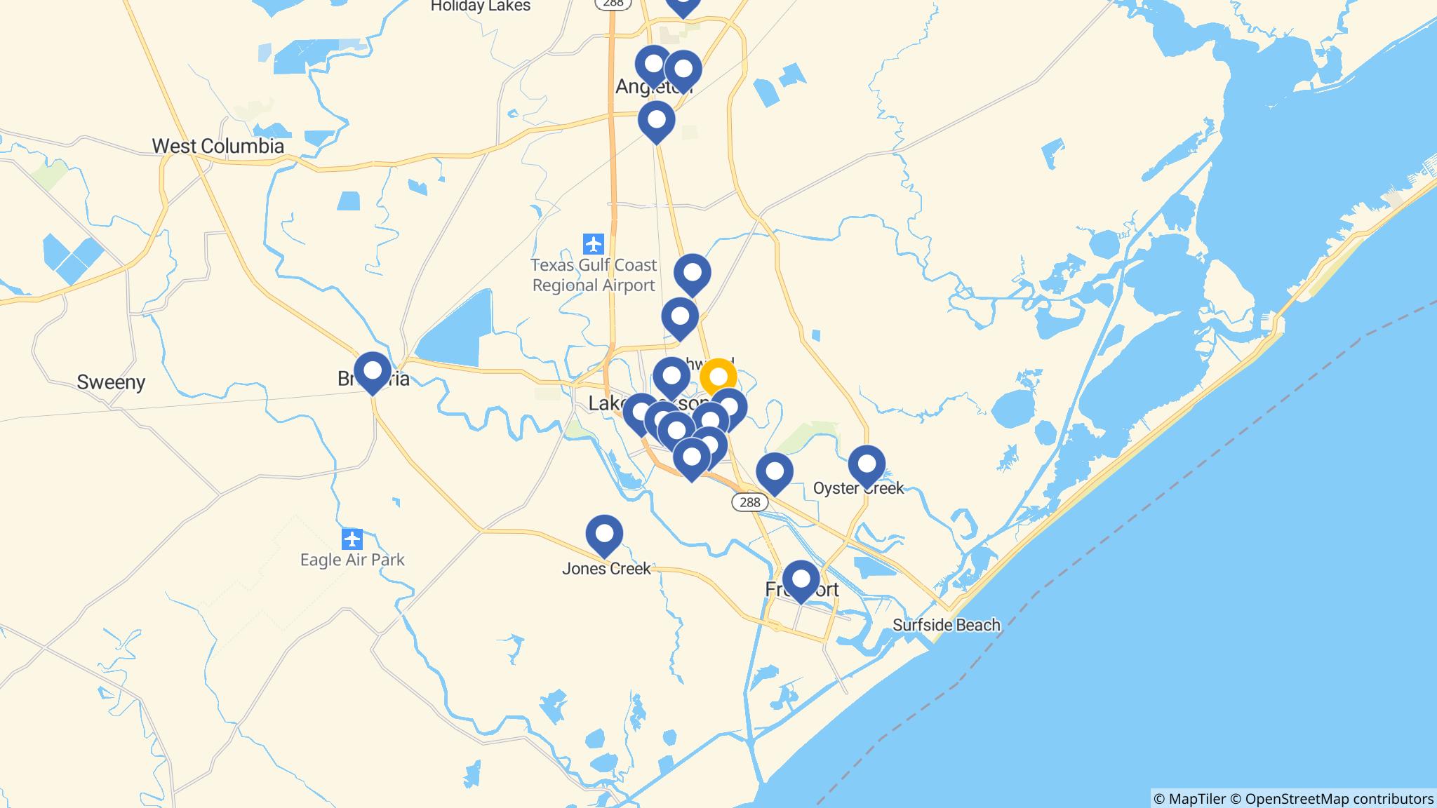 Street map of the ATM area