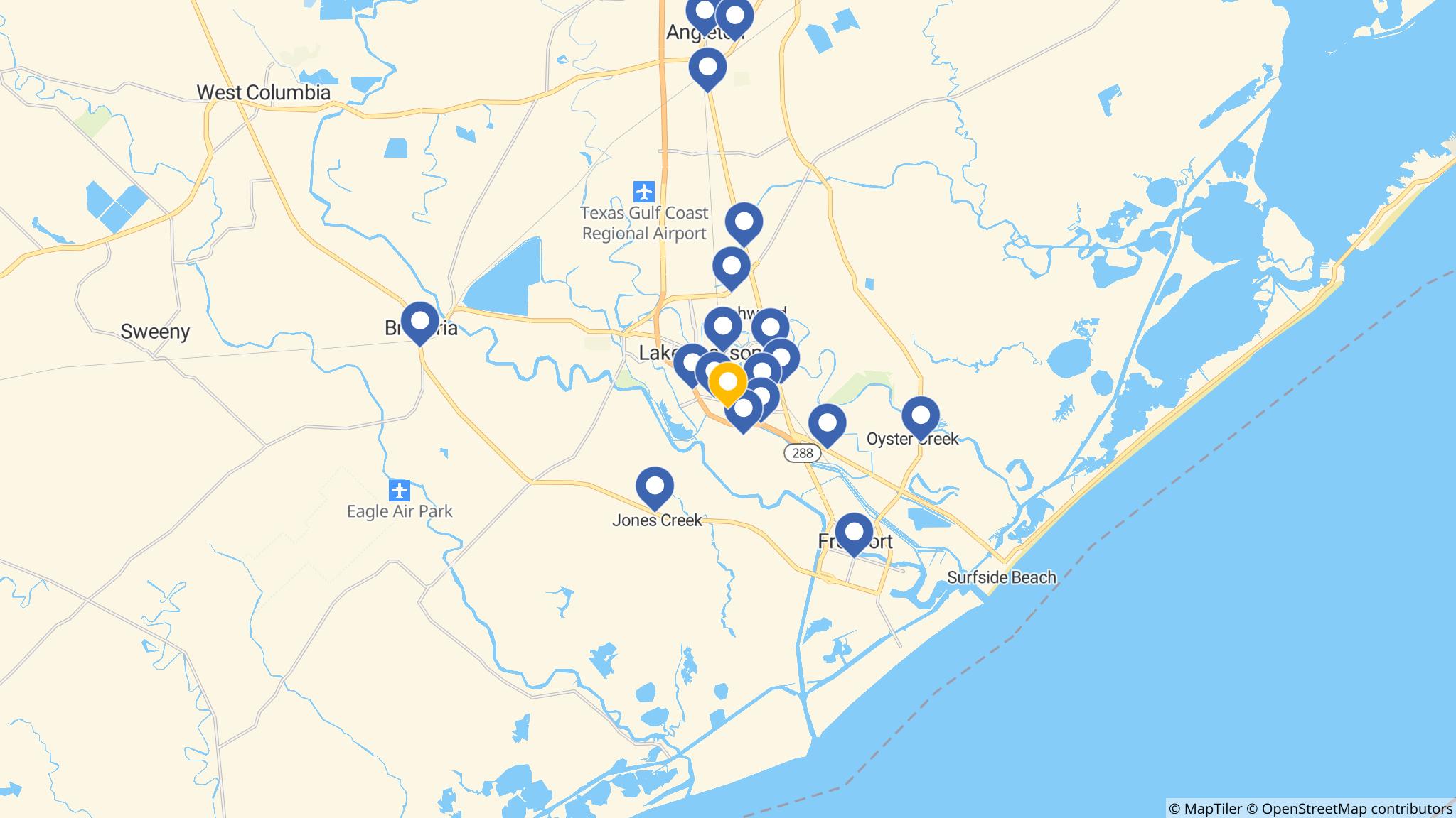 Street map of the ATM area