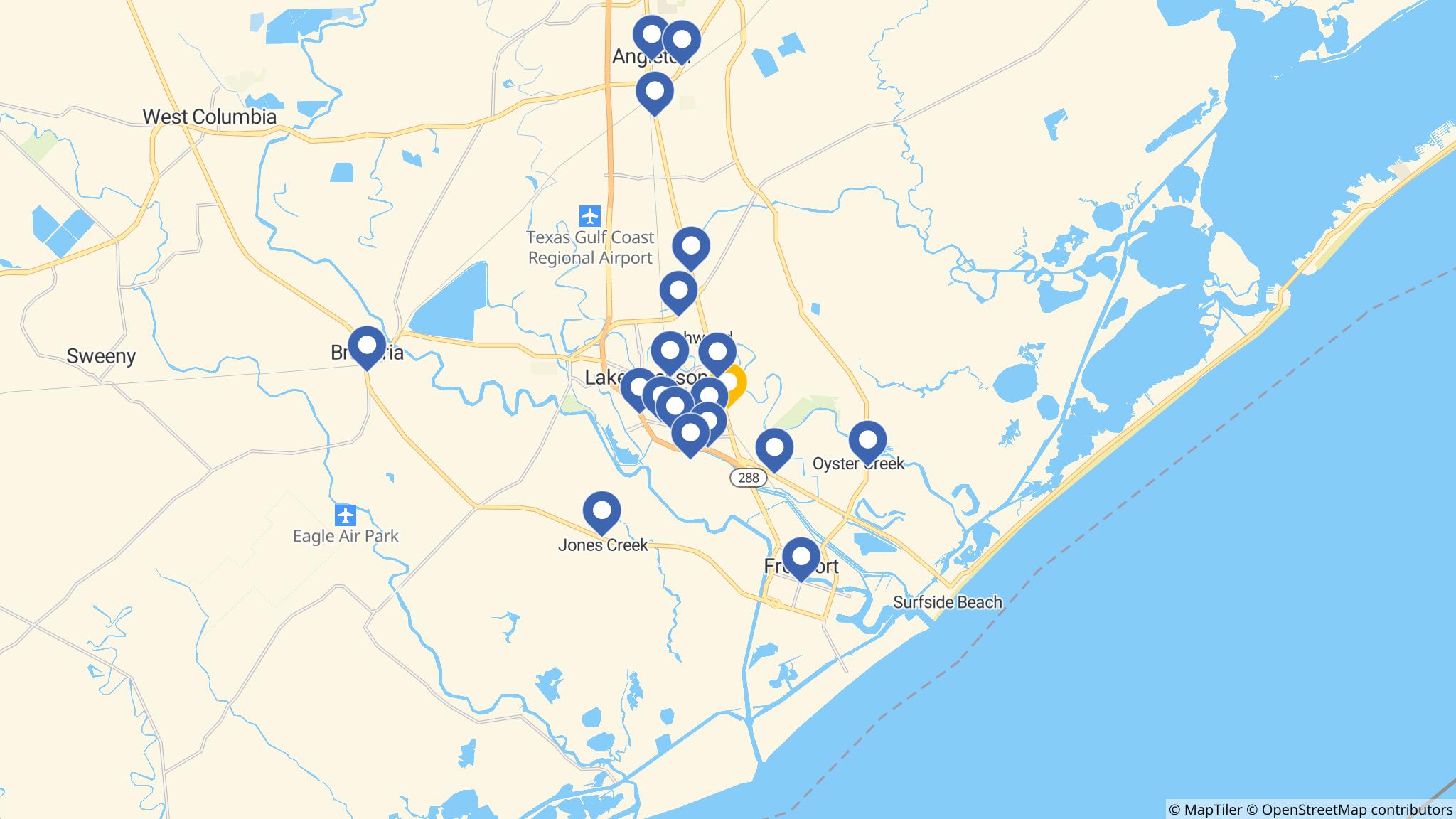 Street map of the ATM area