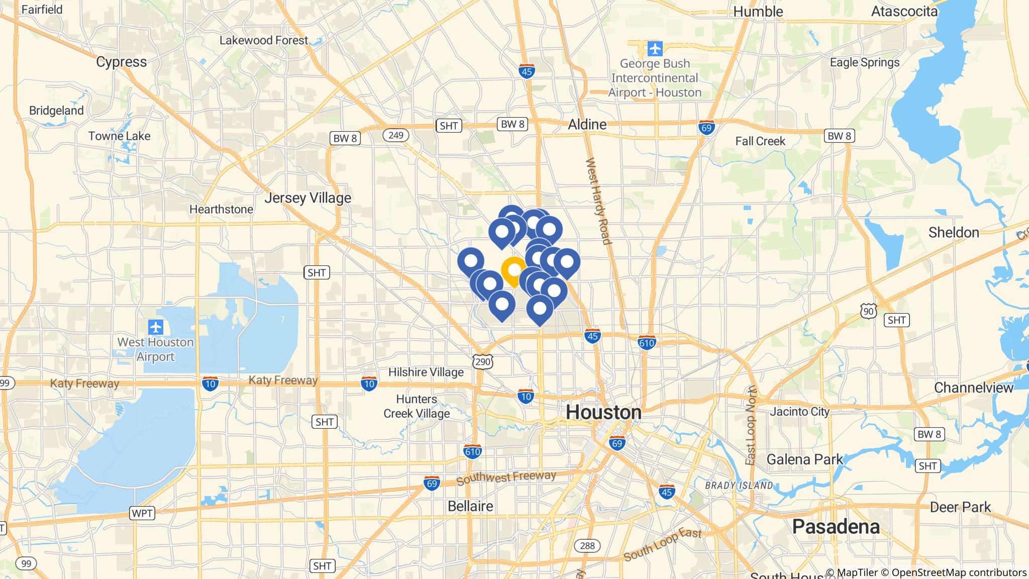 Street map of the ATM area