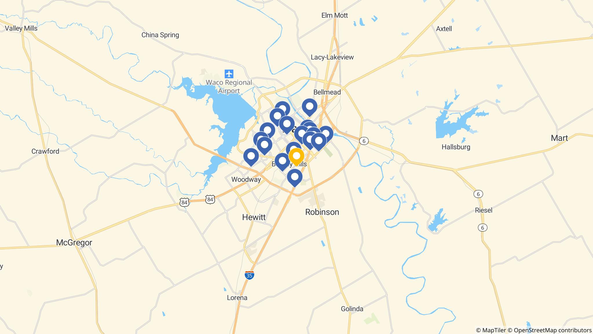 Street map of the ATM area