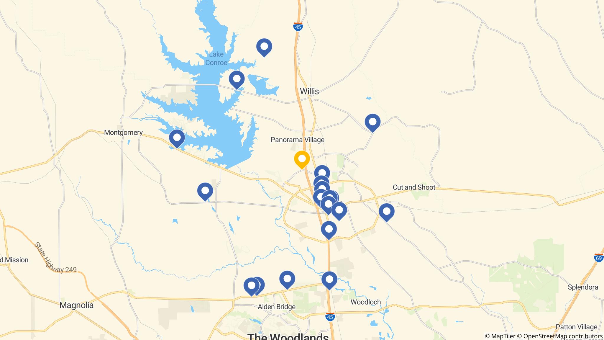 Street map of the ATM area