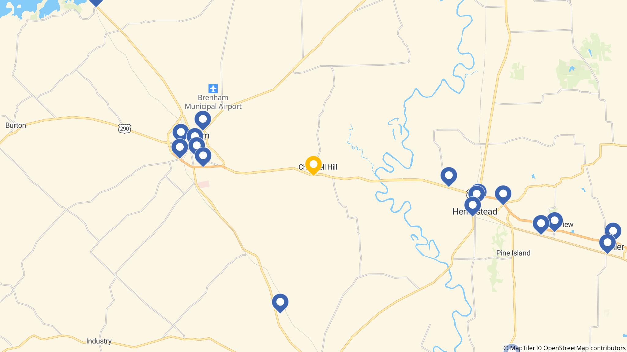 Street map of the ATM area
