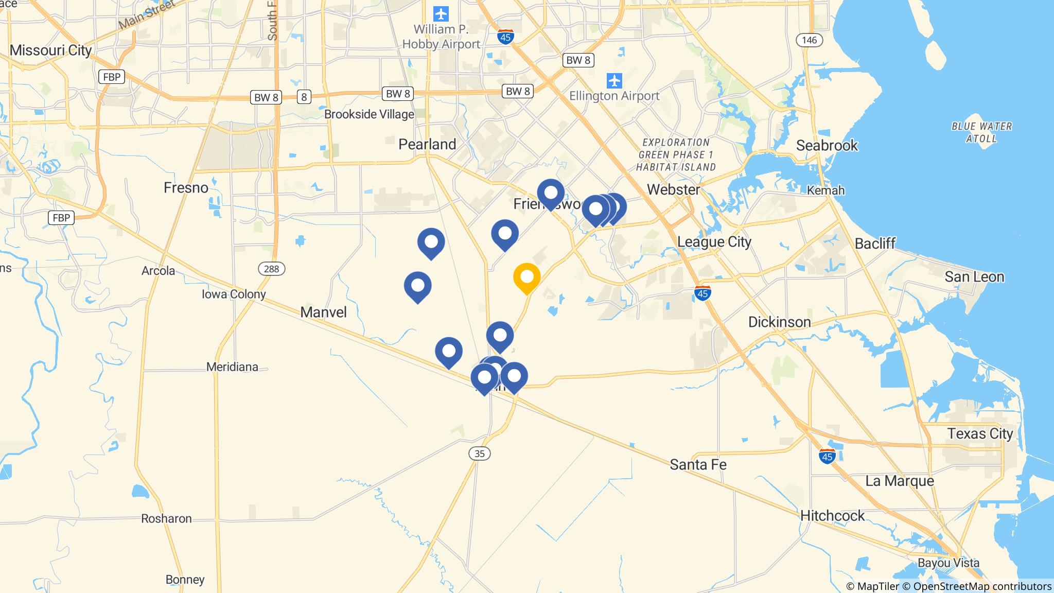 Street map of the ATM area