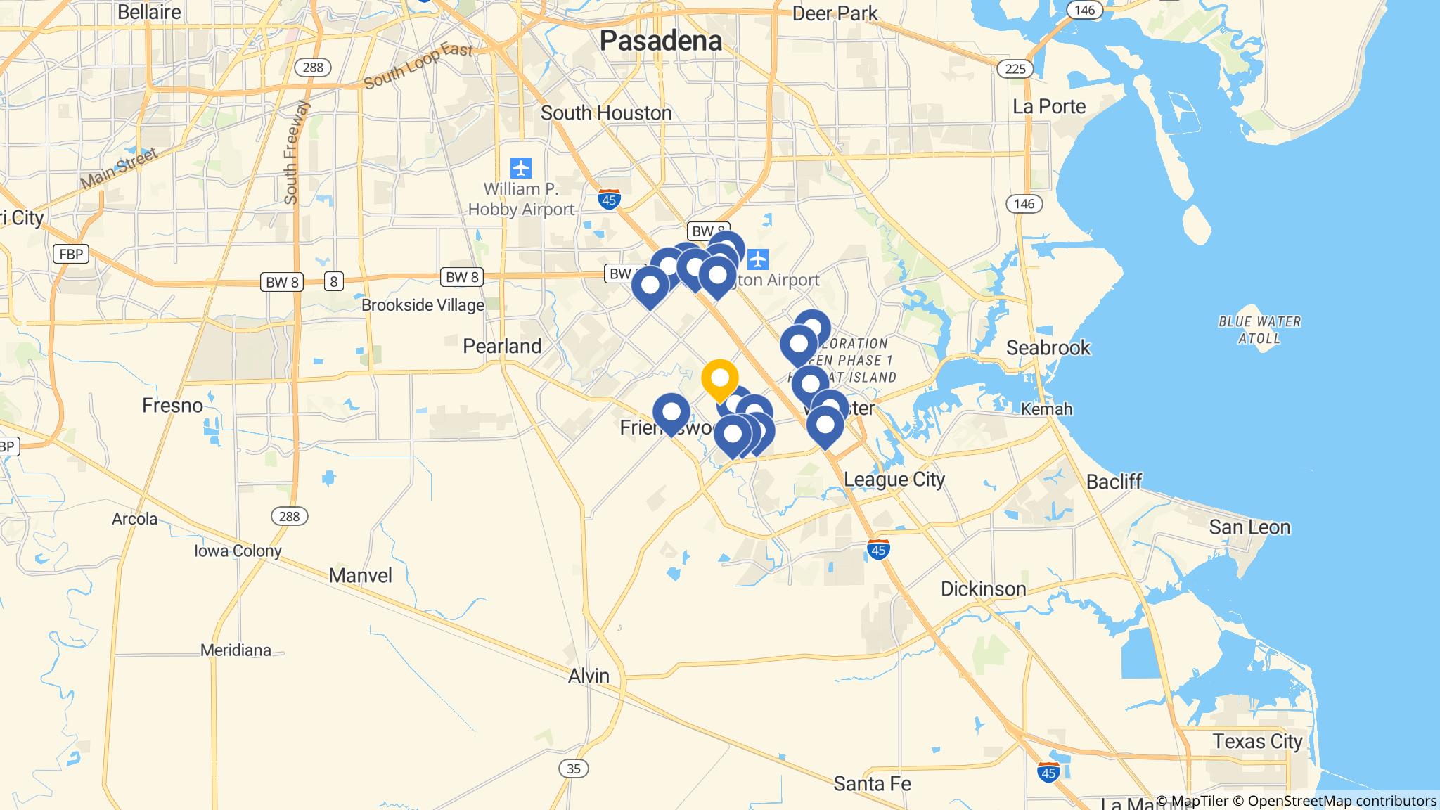 Street map of the ATM area