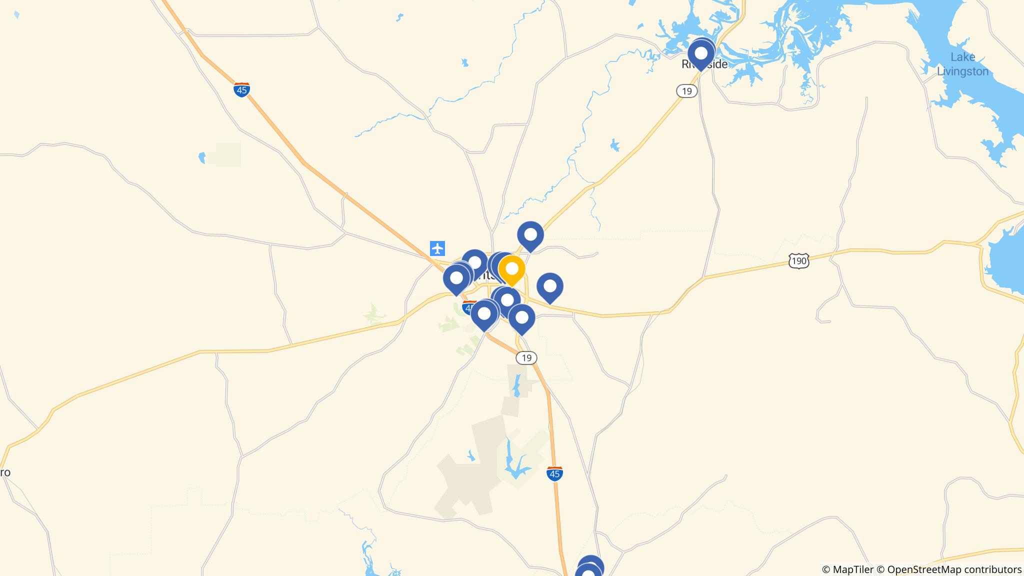 Street map of the ATM area