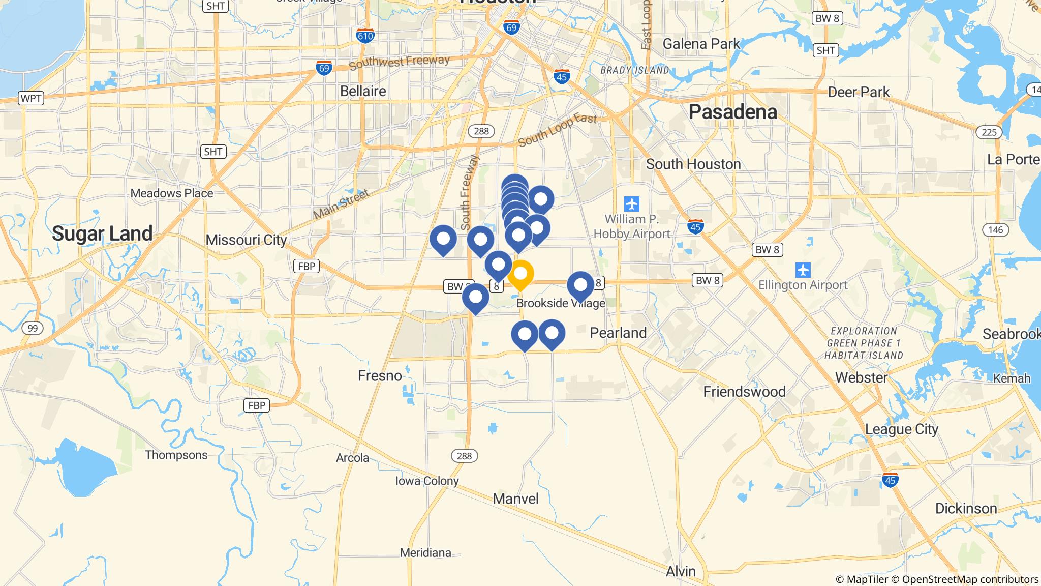 Street map of the ATM area