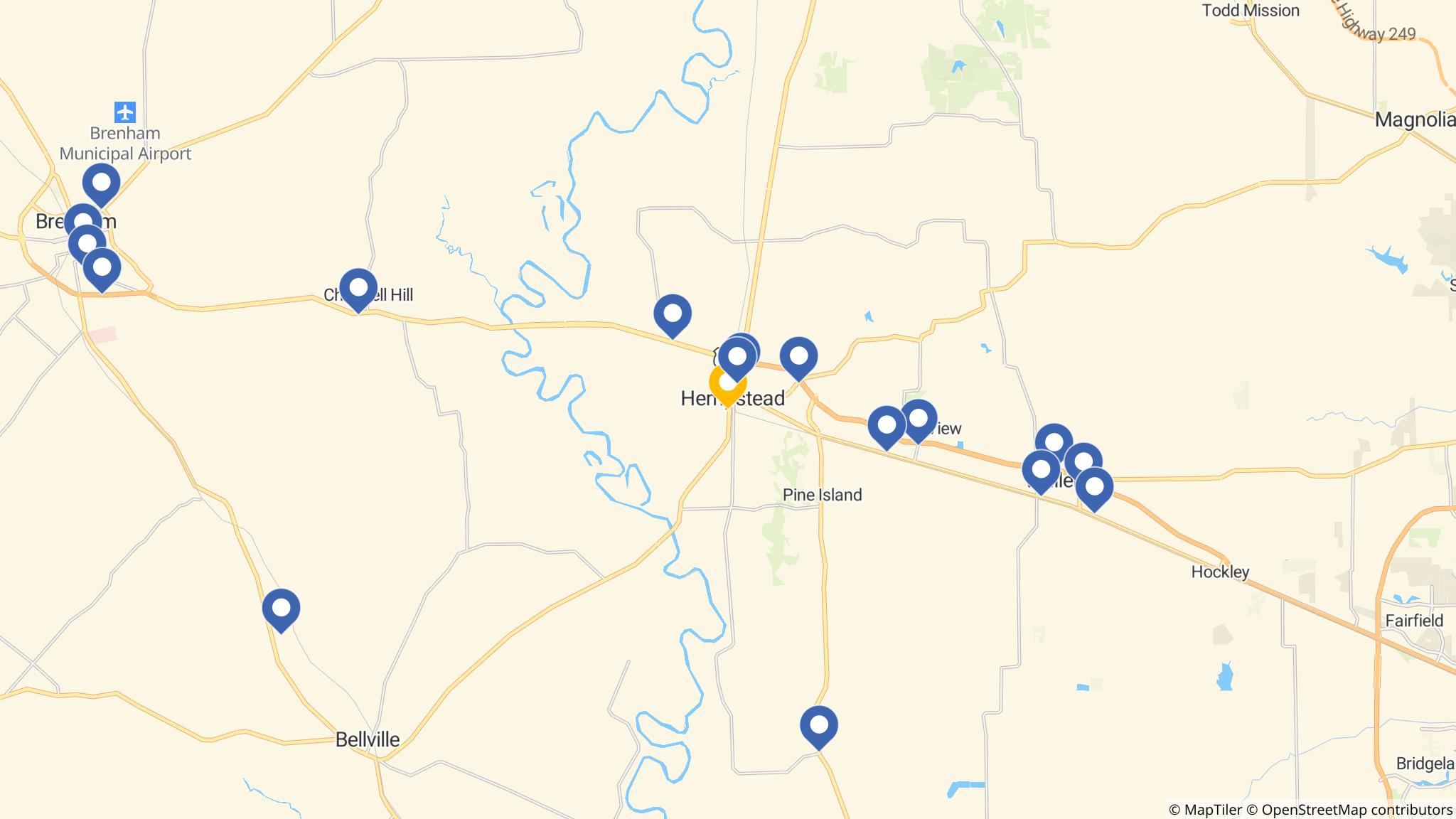 Street map of the ATM area