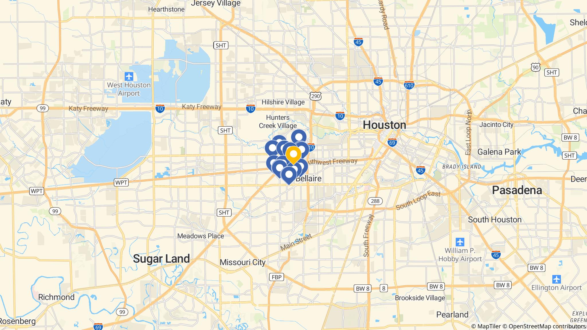 Street map of the ATM area