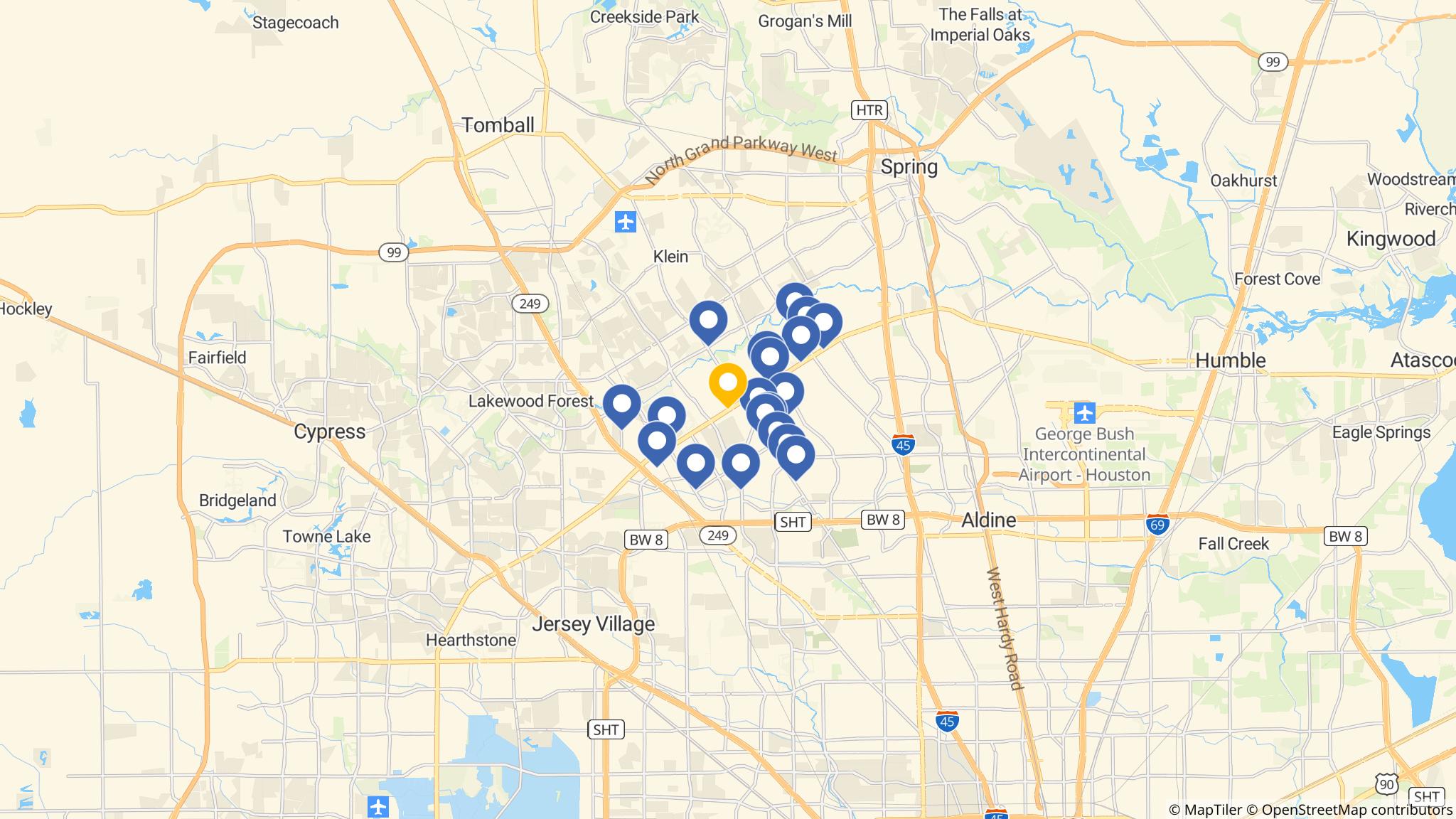 Street map of the ATM area