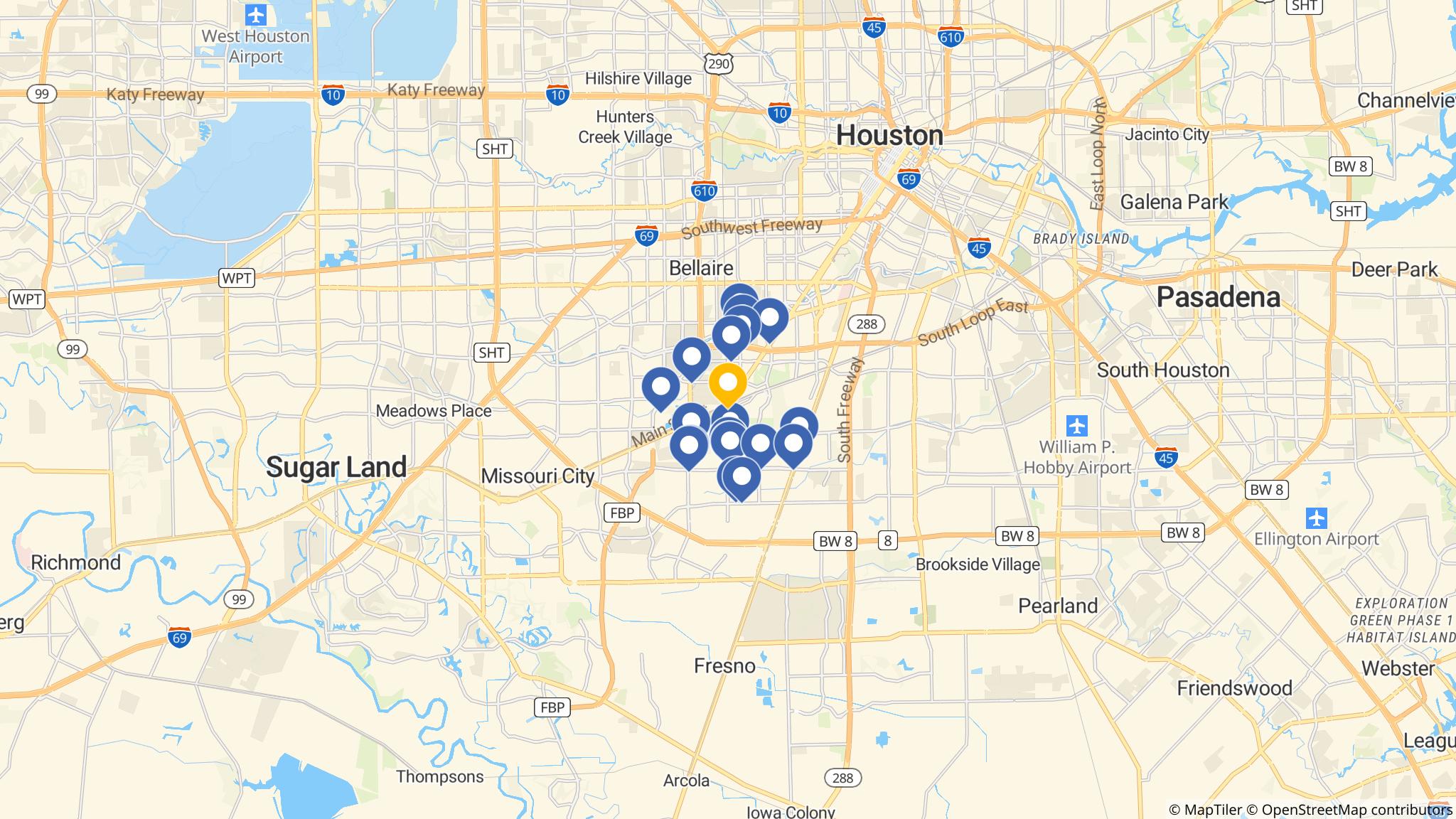 Street map of the ATM area