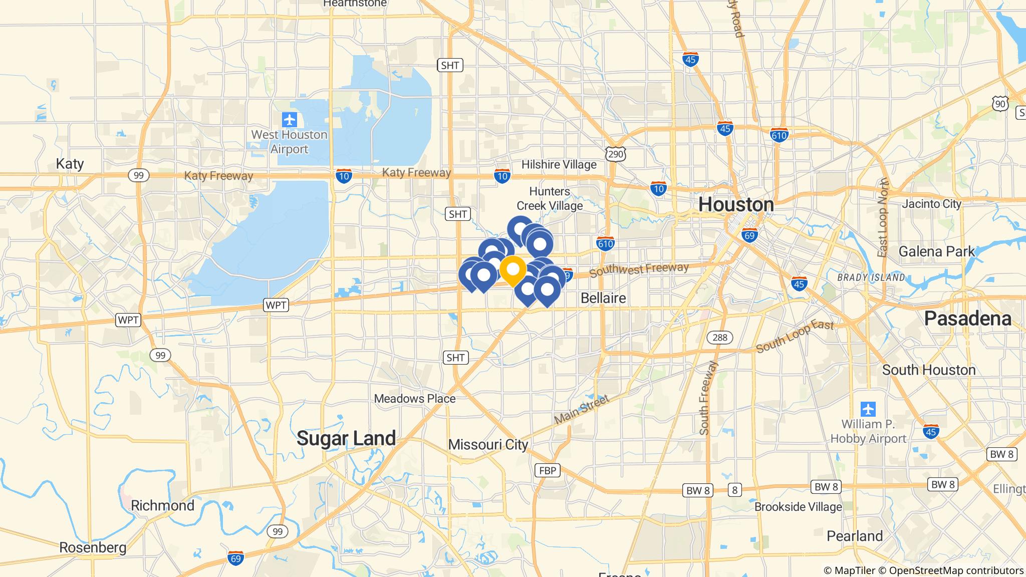 Street map of the ATM area