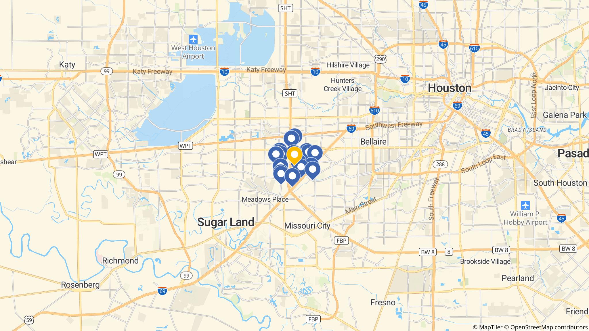 Street map of the ATM area