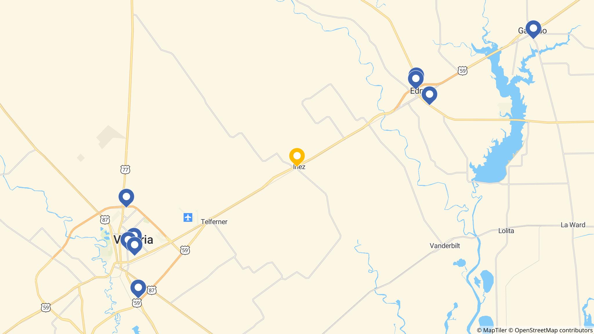 Street map of the ATM area