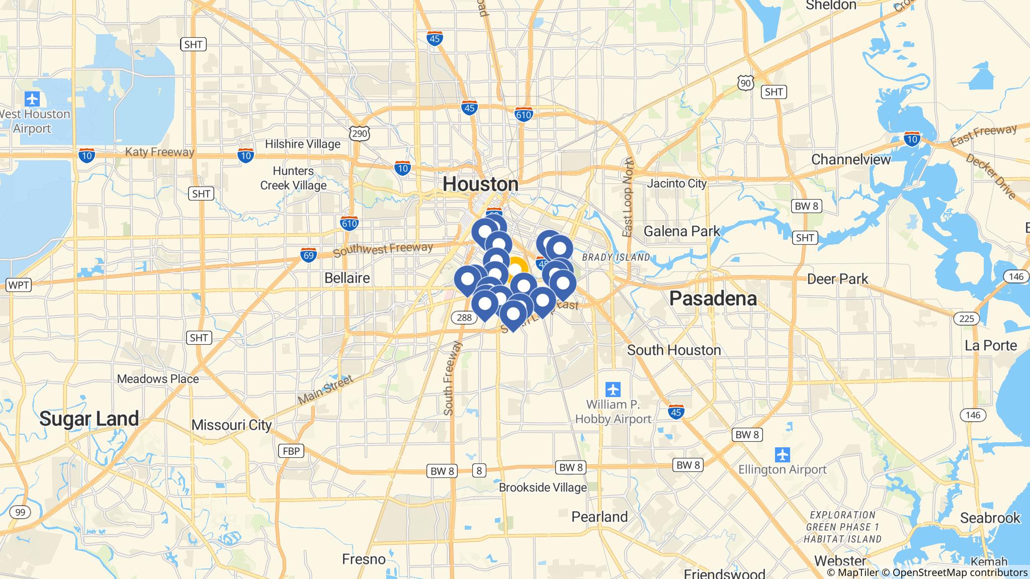 Street map of the ATM area