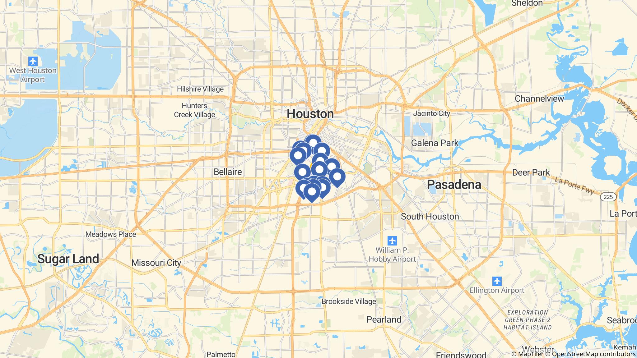 Street map of the ATM area