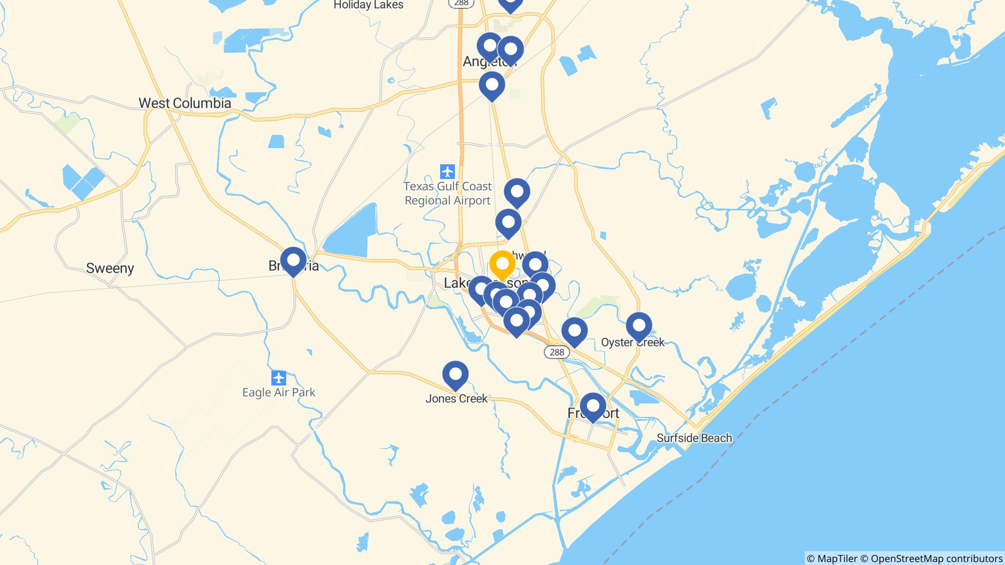 Street map of the ATM area