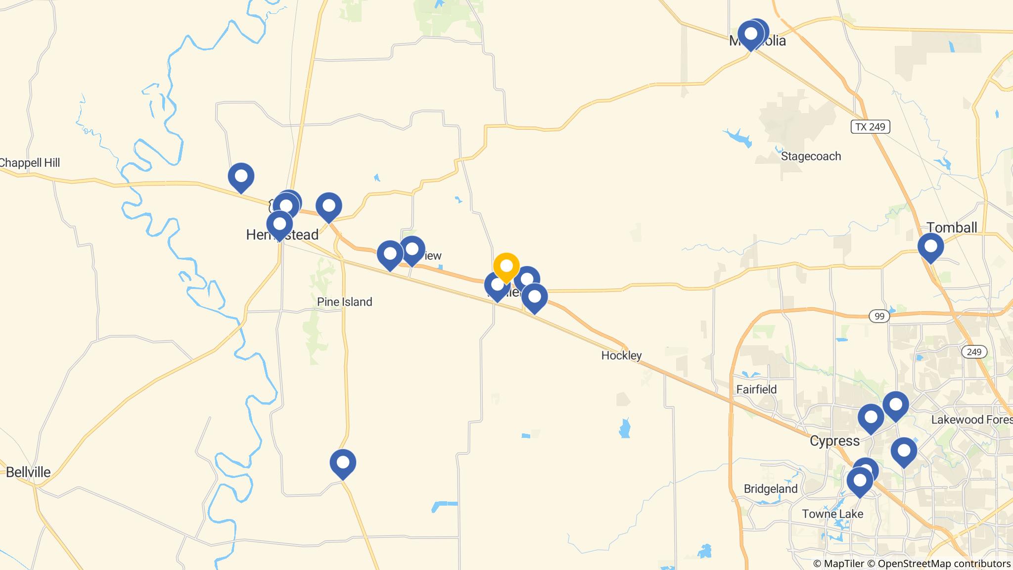 Street map of the ATM area