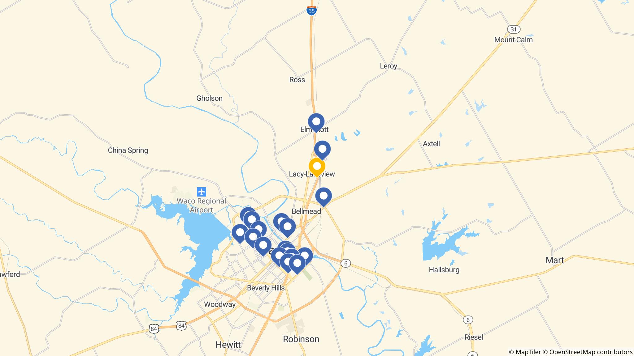 Street map of the ATM area