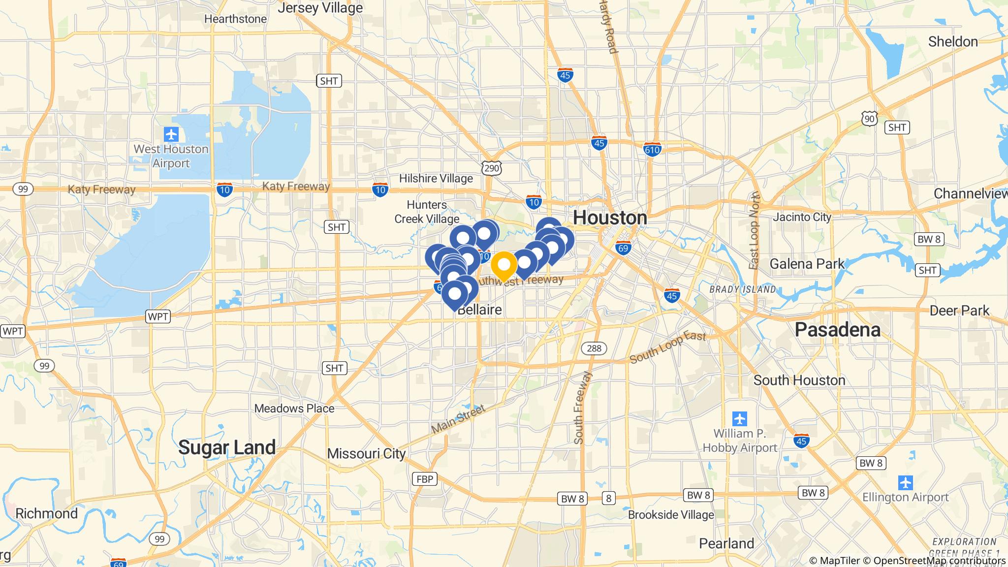 Street map of the ATM area