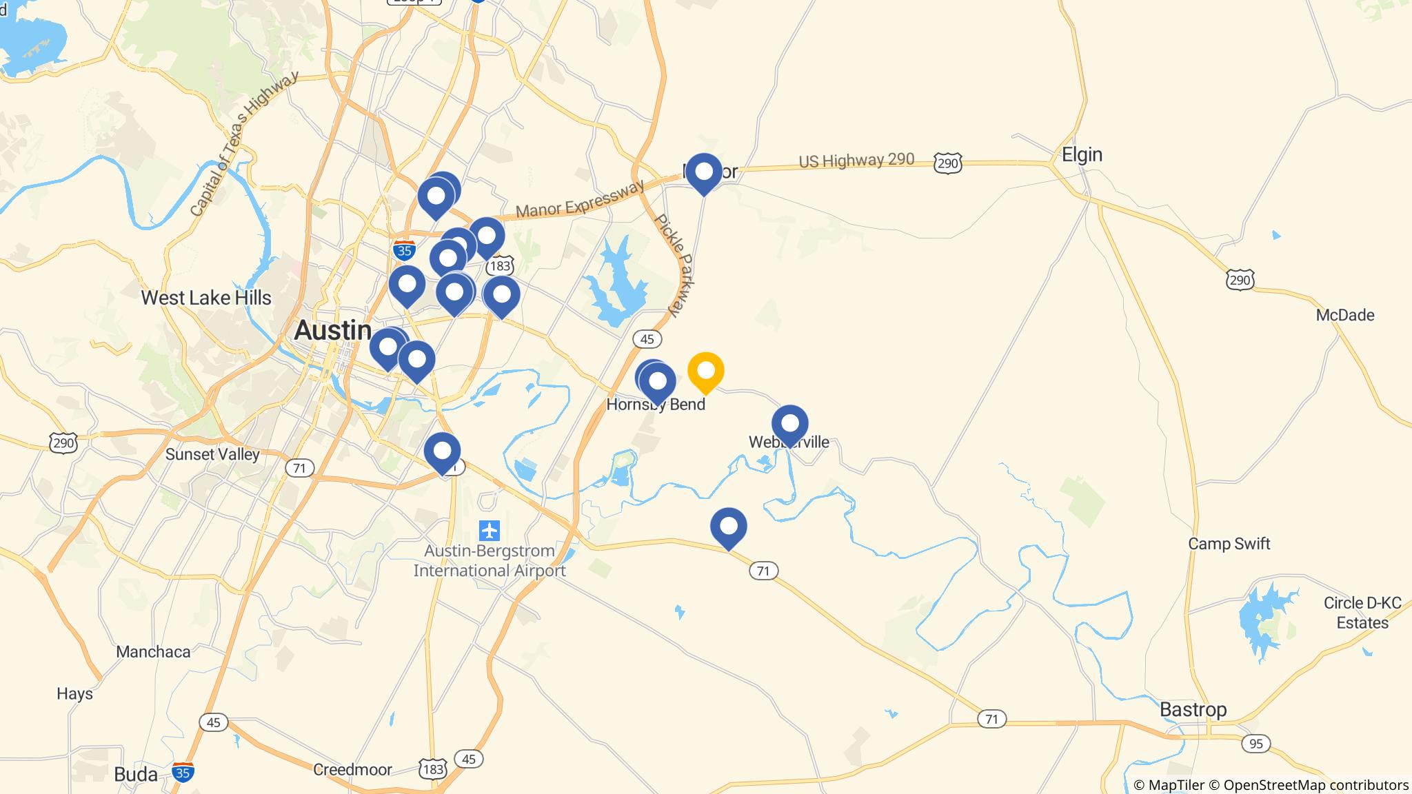Street map of the ATM area
